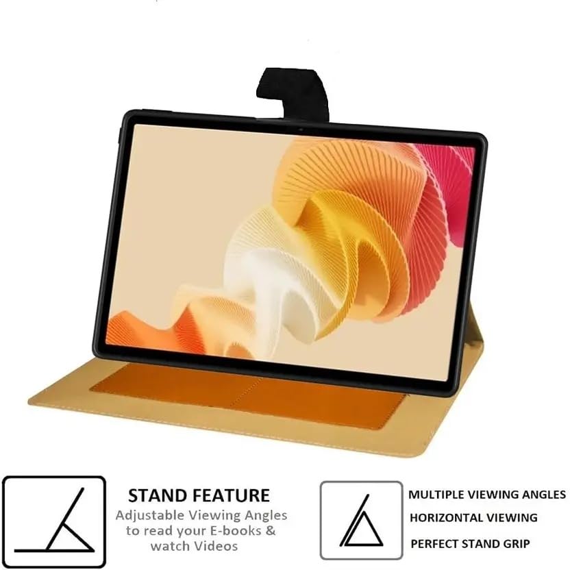 Image of Caseous Cover for Realme PAD 2 11.5 inch Cover Case, Flip Cover Case for Realme PAD 2 11.5 inch Tablet Cover (Black)