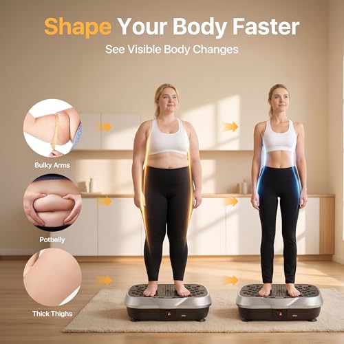 Image of ALSO GO Exercise Device with Vibration Plate, 5 Training Modes and 99 Level Vibration Platform for Weight Loss /Lymphatic Drainage, 150 kg Vibration Chart