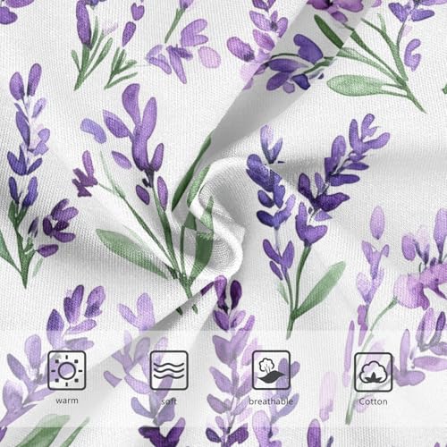 Wusikd Watercolor Lavender Girls' Underwear Cotton Purple Girls Briefs Soft Toddler Underwear 2T3