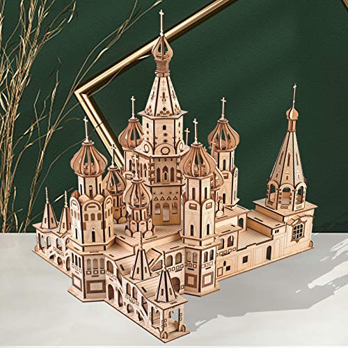 Artisanat d'assemblage bricolage de la Cathédrale Saint-Basile en bois