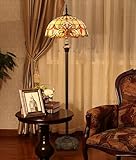 Zoom IMG-1 tiffany lampada da terra giallo Zoom IMG-1 tiffany lampada da terra giallo