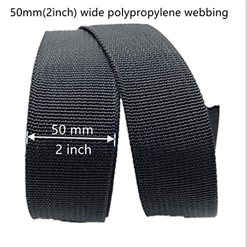 Belts for Men Braided Belt,Webbing Strap 50mm, Heavy Duty Polypropylene Webbing Strap Tape for Bags, Rucksack, Backpacks, Luggage/Cargo Strapping, Belts,DIY Craft2