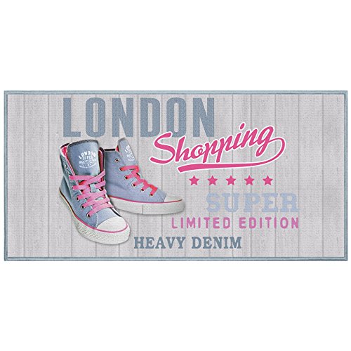 tapis déco tapis rectangle 57x115 cm girly london