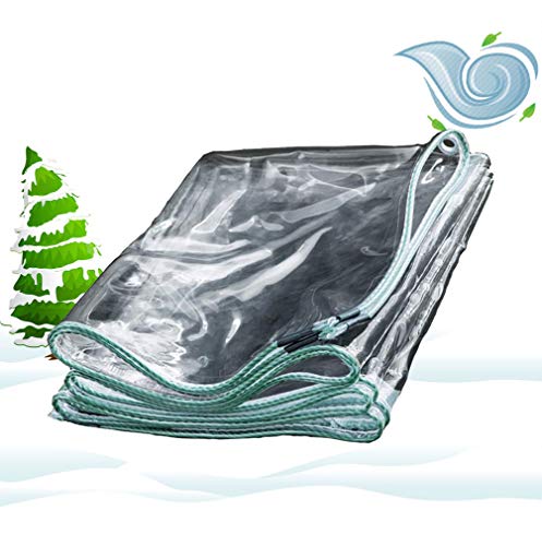 Preisvergleich Produktbild Schutzplane Gartenmöbel Transparent, Abdeckplanen Mit Ösen, Bootsplane Mit Ösen Winter Wetterfest Abdeckplane Fürs Garten Auto Motorrad Holz 450G / M²,3X3m / 10x10ft