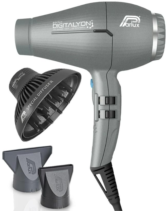 ION HAIR DRYER グレー ディフューザー付き Amazon.com : Parlux Digitalyon Hair Dryer with Magic Sense