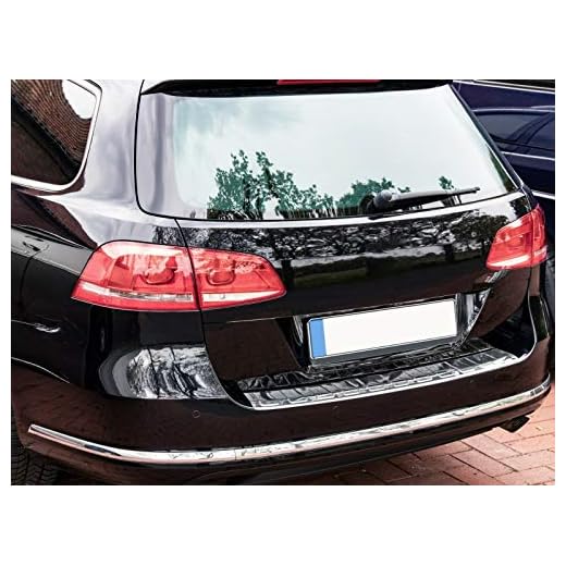 Recambo CT-LKS-2390 lastkantskydd rostfritt stål polerat för VW Passat B7 kombi & alltrack | 2010–2014, stor