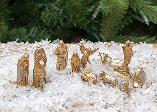 Roman St Mini Gold NATIVIT in Acetat-Box mit Bauchband, 6,4 cm, 12 Stück