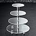 Hayley Cherie 4-Tier Cupcake Stand - Acrylic Tiered Cake Stand - Dessert or Cupcake Tower - Circular Shape