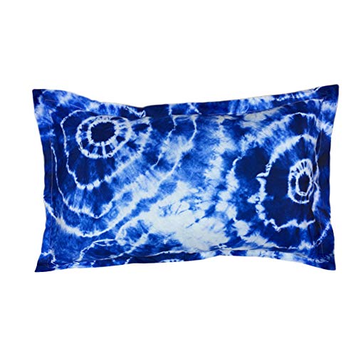 Helehome Tie Dye Bedding Set Twin Size Kids Blue Spiral Tie Dye Duvet Cover 2Piece For Girls Boys Bohemia Hippy Gypsy Bed Set Tiedye Quilt Cover With 1 Pillowcase (No Comforter) #TOP4