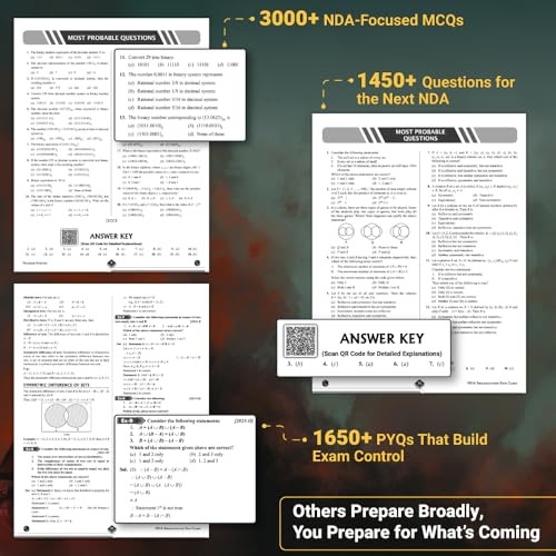 Image of PW ShauryaVeer NDA Book 2026 - End Game for NDA /NA Maths & GAT | 3000+ MCQs with PYQs & Most Probable Questions | Crisp Theory + Mock Tests with Solutions