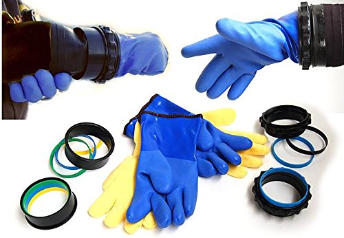 Si-Tech Dry Diving Glove System (Gloves and Ring System) Medium