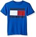 Tommy Hilfiger Denim Men's Big Boys' Short Sleeve Crew Neck Flag Graphic T-Shirt, Deep Dive Blue, Large (16/18)