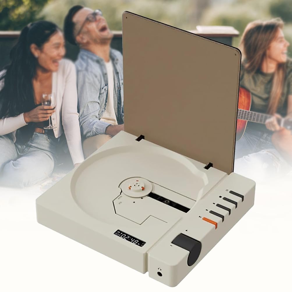 Lettore CD portatile con Bluetooth 5.3, suono HIFI, display digitale, supporta CD/MP3/WAV/WMA, ideale per casa e viaggi (senza altoparlanti)
