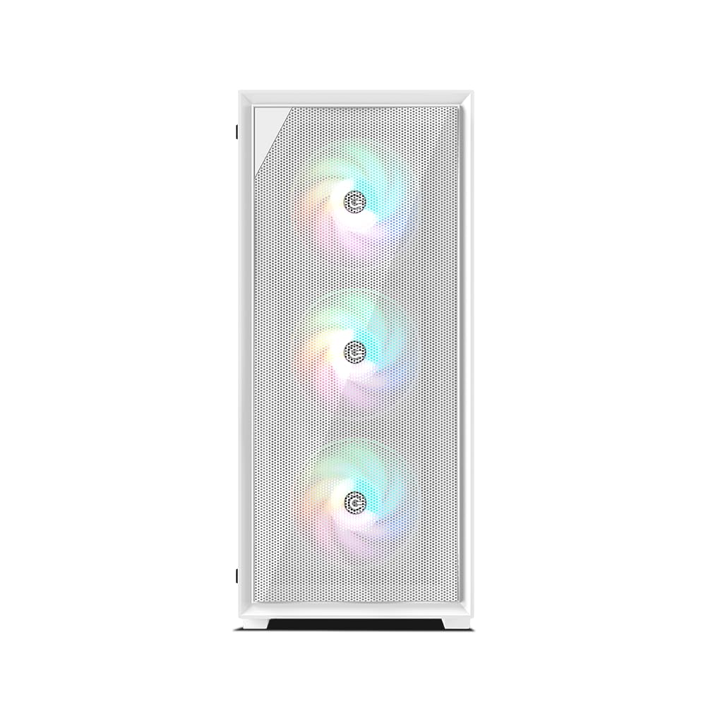 Circle Furious Mesh Gaming Case - White ARGB -3 Circle Furious Mesh Gaming Case - White ARGB -3