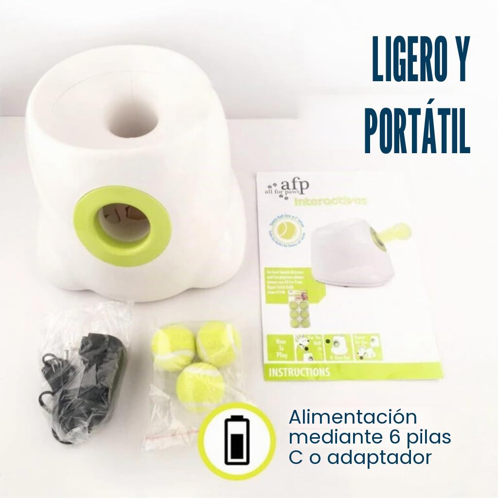 BOT Lanzador de Pelotas Automático Ifetch Mini para Perros Pequeños y Cachorros - Juguete Interactivo Con 3 Pelotas (Mini 3x5cm)