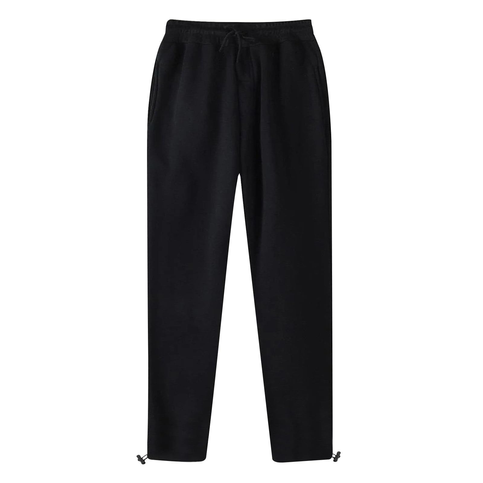 Sweatpants for Men Fall Fashion Workout Gym Joggers Pants Straight Fit Mens Casual Cinch Bottoms Sweat Pants Loose