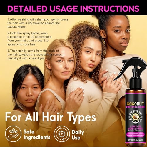 Spray para Desenredar Cabello con Leche de Coco 120 ml miniatura 4