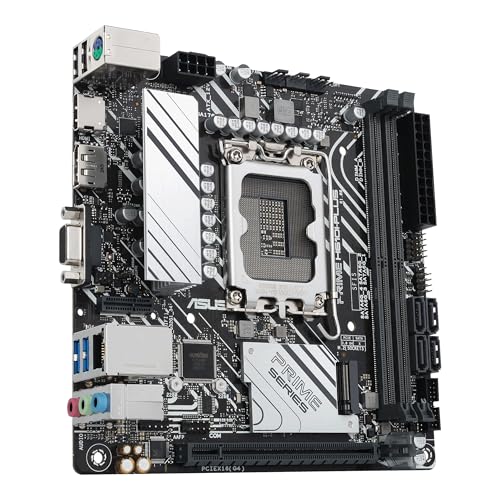 Image of ASUS Prime H610I-PLUS-CSM Intel H610 (LGA 1700) Mini-ITX Motherboard with DDR5 5600, PCIe 4.0, M.2 Slot, Intel 1 Gb Ethernet, DisplayPort, HDMI, D-Sub, USB 3.2, SATA 6, ASUS Control Center Express