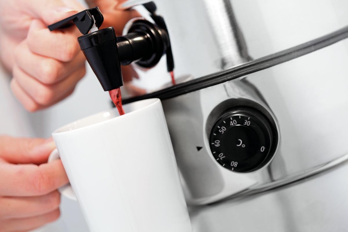 Bartscher BA.A200,065 Pentola per Vin brulé, in acciaio inox, 17,5 x 17,5 x 49 cm, 7 L
