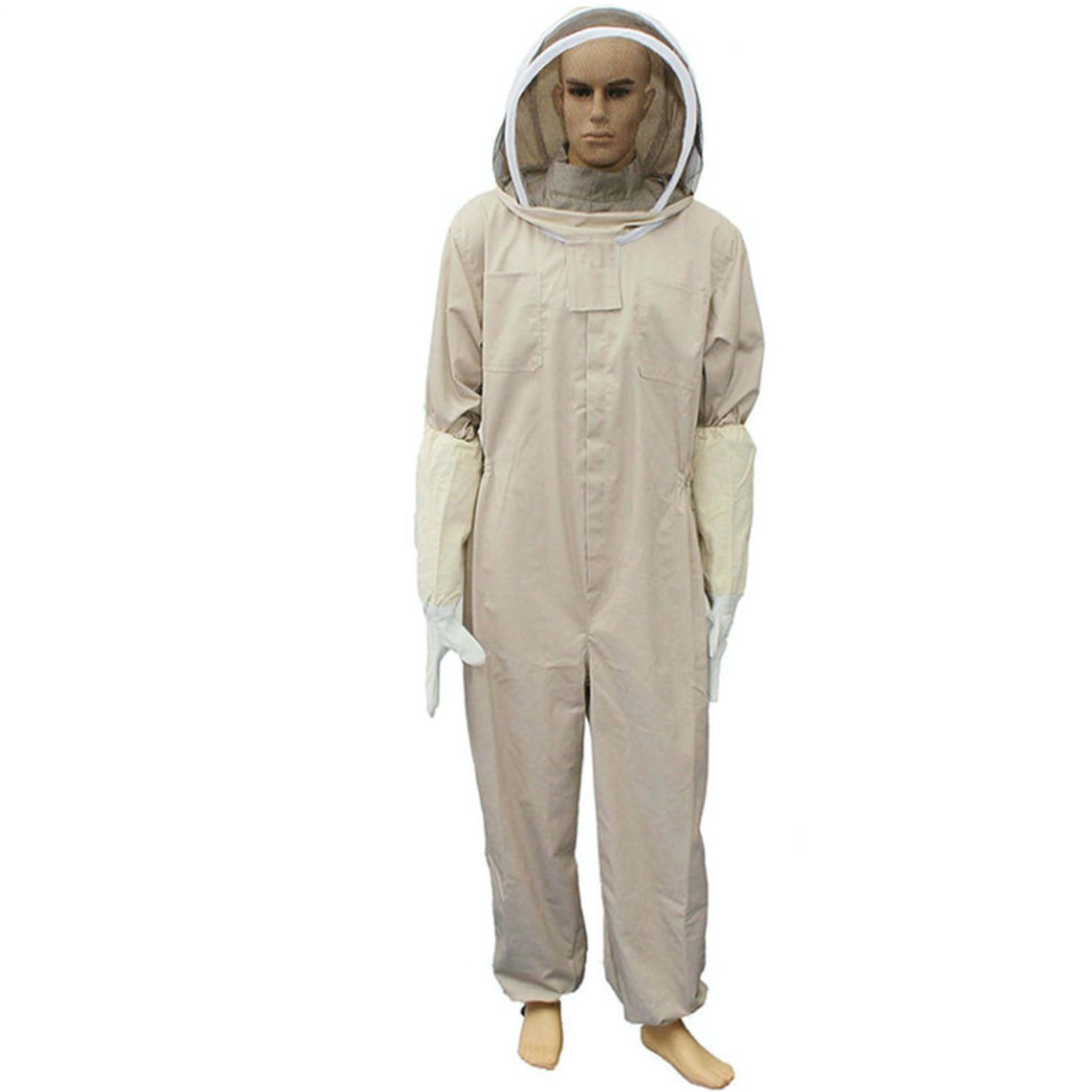 Mono Completo Para Abejas - Traje De Protección Para Apicultor | Chaqueta De Protección Para Apicultor Con Capucha Desmontable, Mitones De Ropa De Seguridad Para Trabajo En Ruc