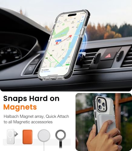Coque Magsafe pour iPhone 15 Pro DEERLAMN fine et antichoc - 5