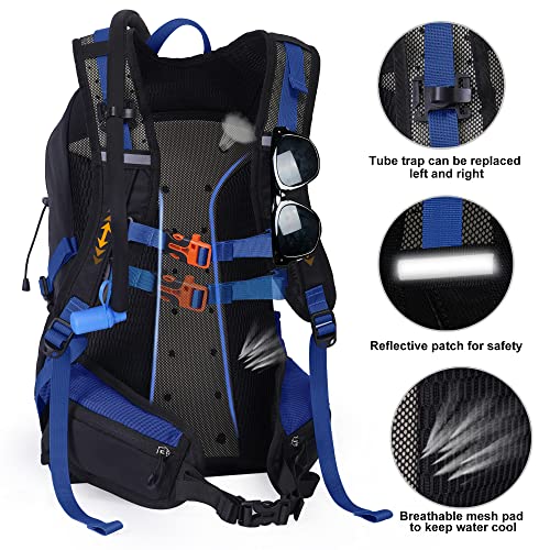 Hydration Backpack 3L Water Bladder, Hiking Water Backpack with Rain Cover, Insulation Hydration Daypack Rucksack for Cycling - Thumbnail 4