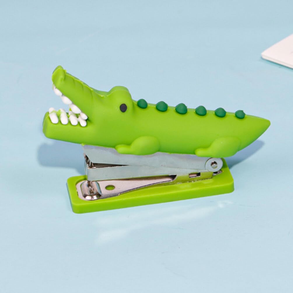 HOODANCOS Mini Stapler Portable Handheld Stapler Cute Cartoon Design for Kids and Office Use Smooth Stapling with Soft Silicone Detail - Image 4