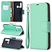 Produktbild Echtes Leder Hülle Handy-Fall Litchi Textur Pure Color Horizontal Flip PU-Leder-Kasten mit Halter & Card Slots & Wallet & Lanyard for Huawei P20 lite (2019) / nova 5i (Color : Green)