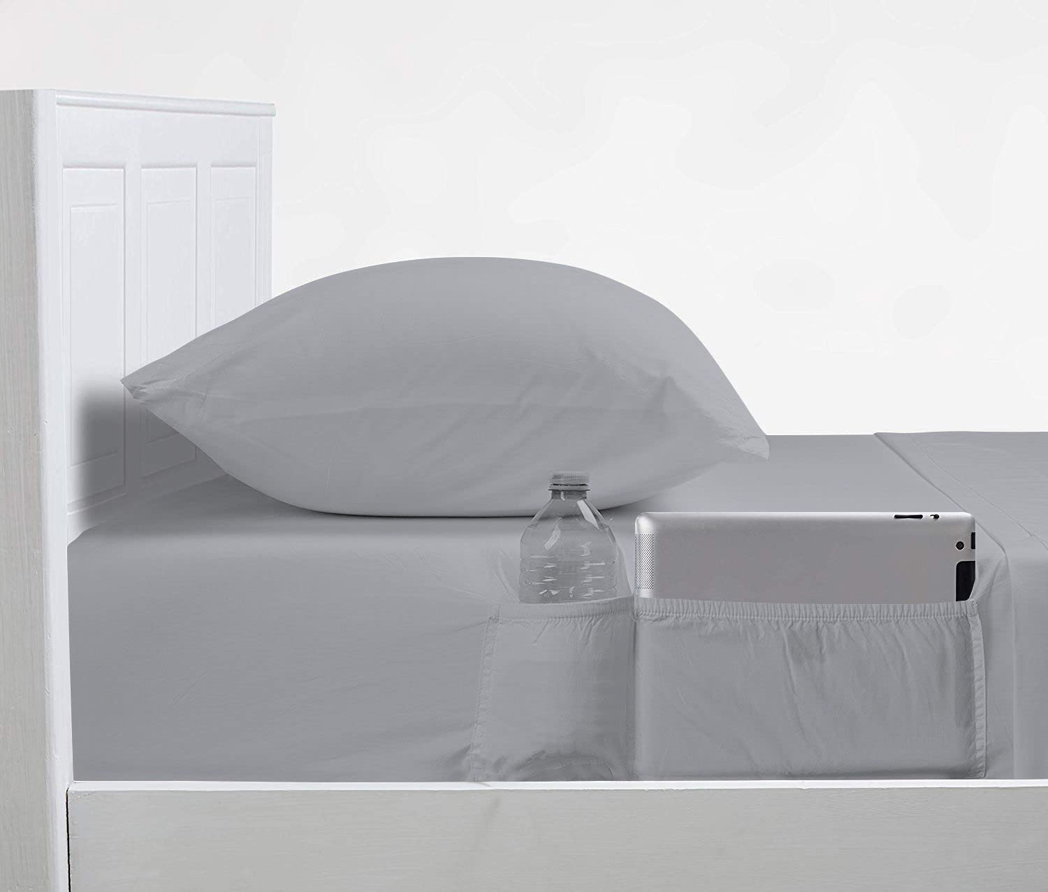 100 Egyptian Cotton 1000 Tc 4-Pc Bedding Sheet Set 10 Inch Deep Pockets Sheet Pillowcase Set Fitted Bed