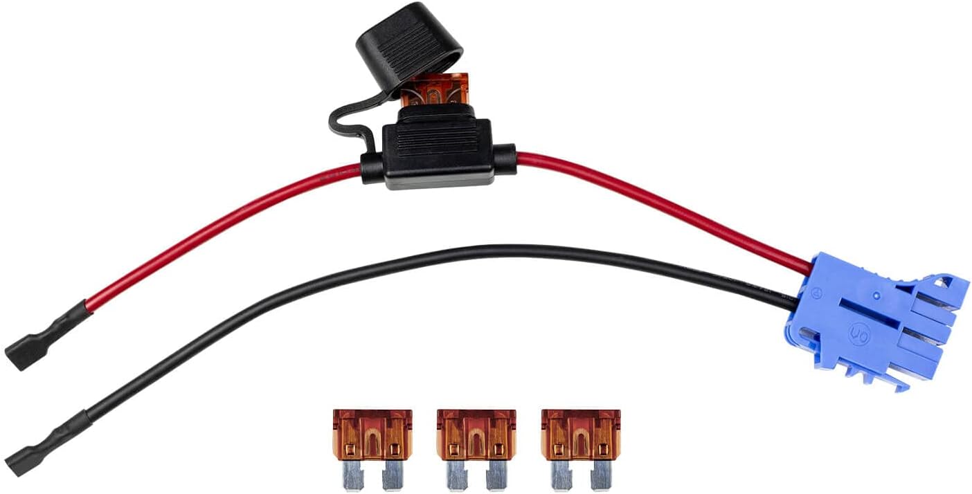 Replacement Wire Harness Connector Compatible with Peg Perego Children Ride-on Car, 12AWG Wire with Fuse, Lithium LiFePO4 and Lead-Acid Batteries Both Available