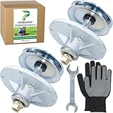 POSEAGLE 2 Pack Pre-Greased 1001046 Spindle Assembly with 92851MA Spindle Pulley Replaces Murray
