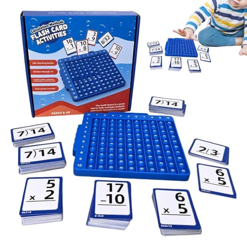 Tarjetas de aprendizaje de multiplicación para disfrutar de un juego de matemáticas en familia