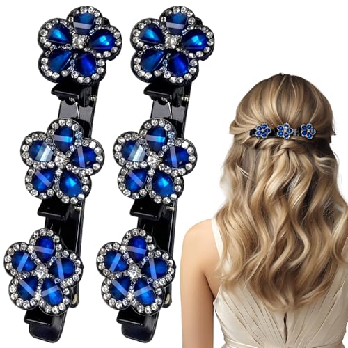 Sparkling Crystal Stone Braided Hair Clips, 2025 Neu Haarspangen ...