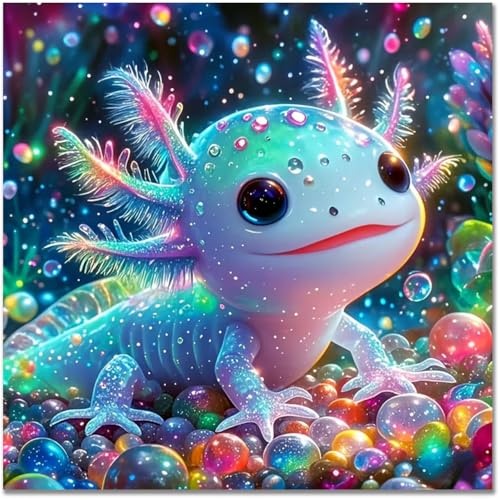Image of Salamander Cross Stitch Kits for Adults - Embroidery Kits for Beginners Adults,11 CT Patterns Dimensions Counted Cross Stitch Kits for Adults Arts Craft 13.8x13.8 inch