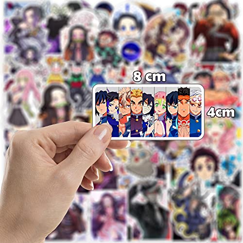 Image of Paper9store Pack of 85+ Demin Slay Stickers for Laptop, Phone Case, Guitar, Bike, Pc, Scrapbook etc. Waterproof Glossy Laminated Residue Free Anime Stickers