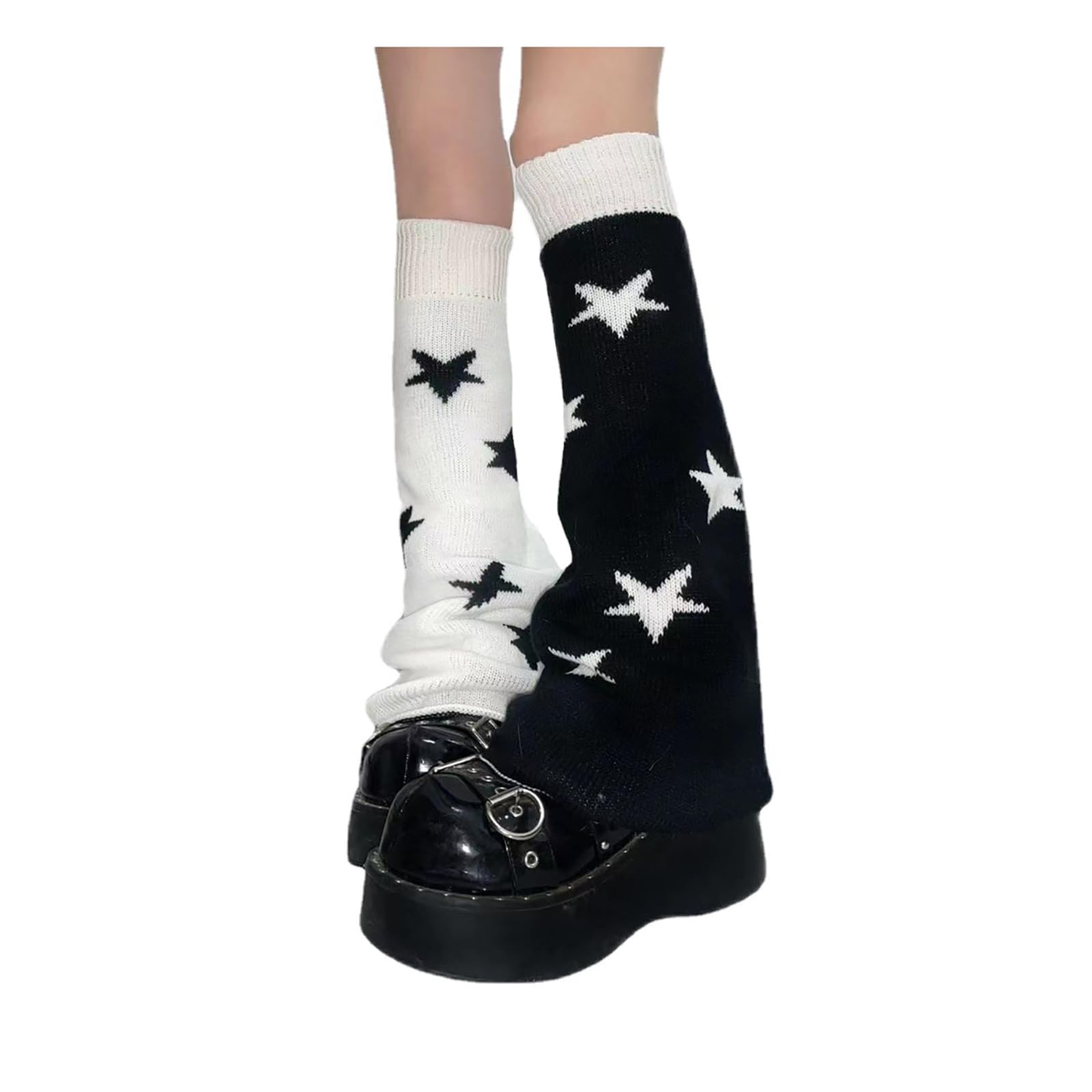 Leg Warmers Y2K Harajuku Leg Warmers Kawaii Leg Warmers for Girls Women, Lolita Knit Leg Warmer Socks Gothic Leg Cover for Y2k 80s Accessories