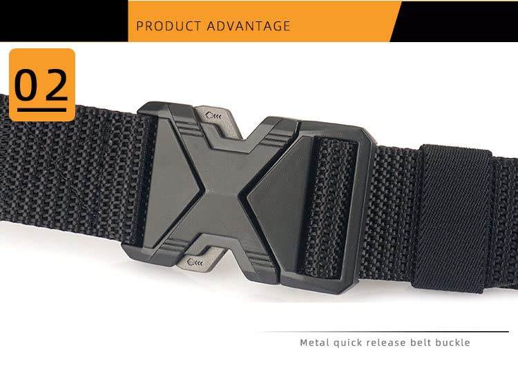 Mens Quick Release Tactical Belt Military Work Nylon Web Work Adjustable Belt3