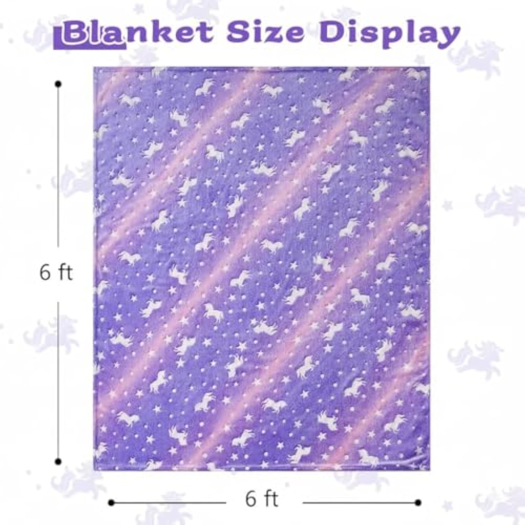 Glow in The Dark Blanket for Kids, Luminous Star Soft Fleece Throw