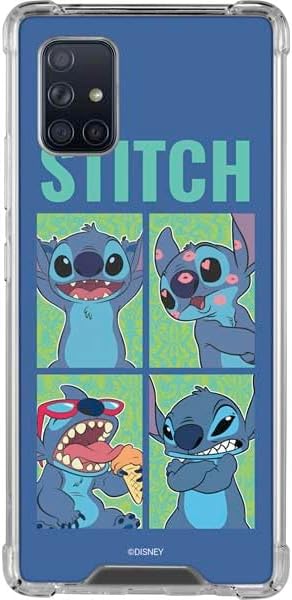 Skinit Clear Phone Case Compatible with Galaxy A71 5G - Officially Licensed Disney Lilo and Stitch Personalities Moods Design