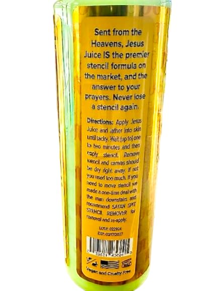 Jesus Juice Stencil Magic Transfer Gel – 8oz Tattoo Stencil Transfer Solution – Vegan-Friendly Stencil Gel – Fast-Drying and Long-Lasting – Clean and Easy Application