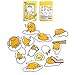 Sanrio Gudetama Lazy Egg Big Jumbo Deco Stickers (12pcs 1 Pack) (VER.4)