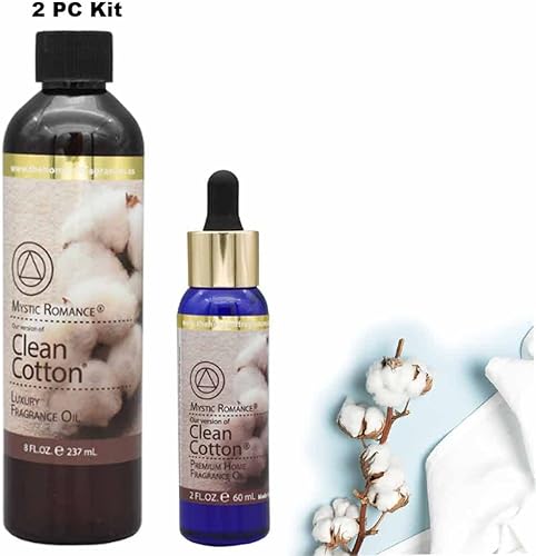 Miniatura 3 de Kit de 2 piezas de aroma de algodón limpio, difusor de aceite, quemador, vela fresca para el hogar