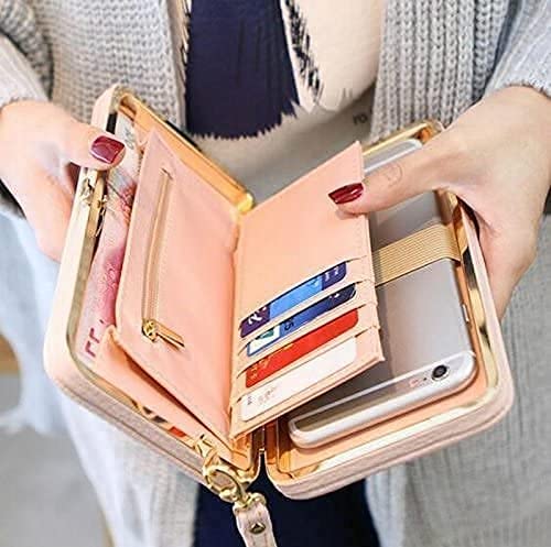 Women Bowknot Wallet Long Purse Phone Card Holder Clutch Large Capacity Pocket2