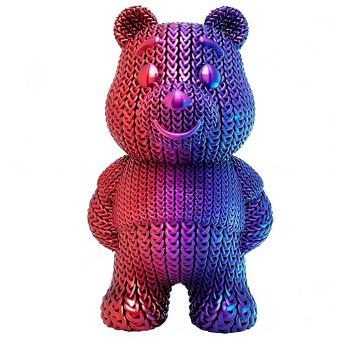 Silk Dual Color PLA 1.75mm Filament Rood Blauw, Glanzend Zijdeachtig, 1KG, Compatibel Bambu LAB Creality QIDI Prusa - Afbeelding 4