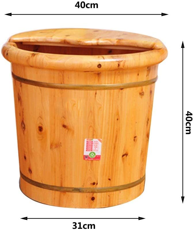 Bañera de pies de madera natural con masaje, color verde miniatura 2