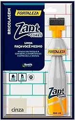 FORTALEZA Zapt Cores Cinza – Tinta para Rejunte Acrílico Líquido – Renovador de Cor com Alta Cobertura – Para Cerâmica, Porcelanato e Pastilhas – Uso Interno e Externo – 200ml