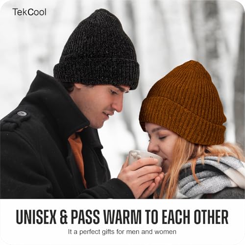 Image of TEKCOOL Beanie Cap for Men Woolen Winter Cap for Men Woolen Cap for Women in Winter for Thermal Wear Stylish Soft Winter Caps for Boys & Girls for Warm Wear Head Winter Cap Woollen Garam Topaa