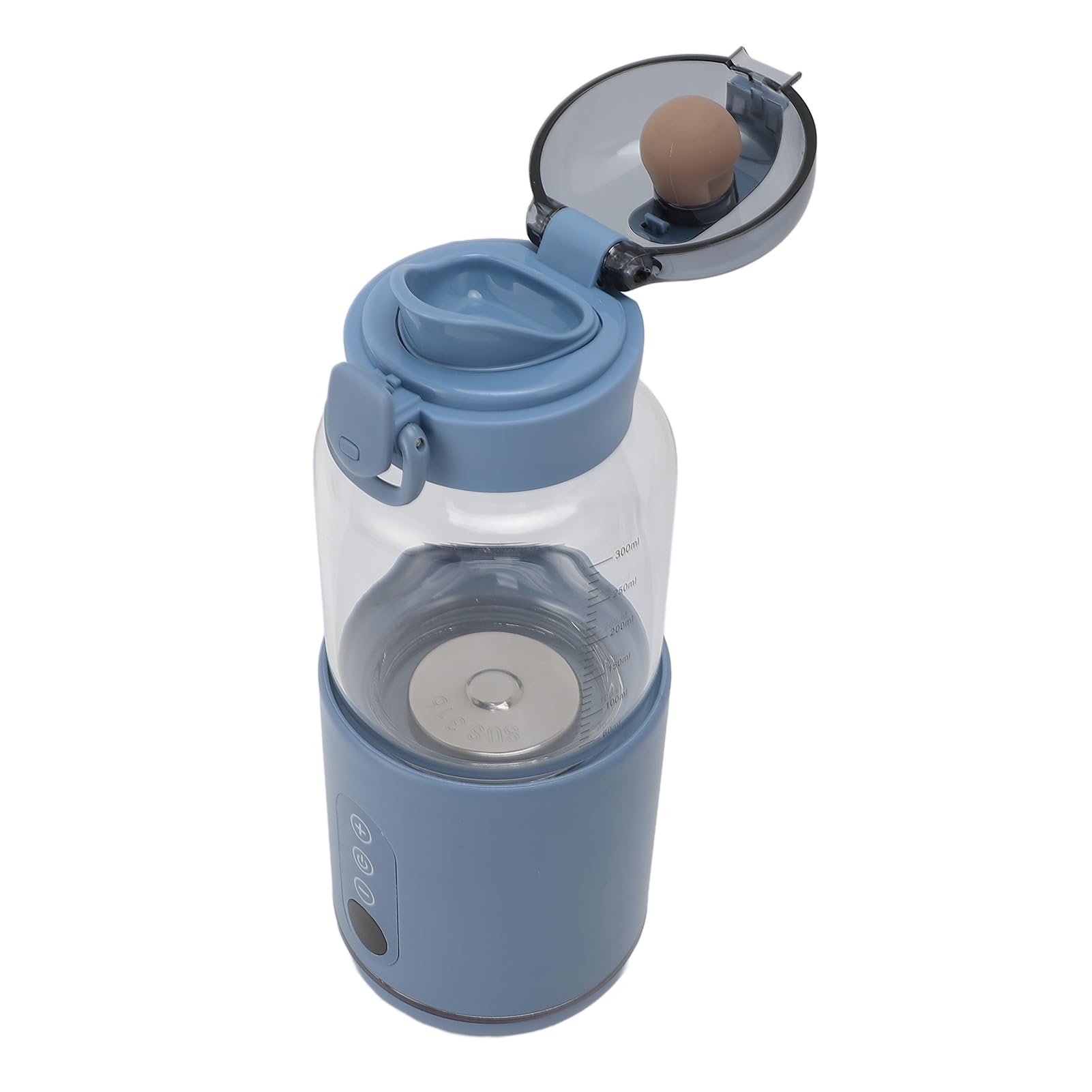 Jiawu Calentador de Biberones, Capacidad de 300 Ml, Batería de 5000 MAh, Calentador de Biberones Portátil Inalámbrico para Viajes, de para Leche Materna con Temperatura Ajustable, Mantiene Caliente
