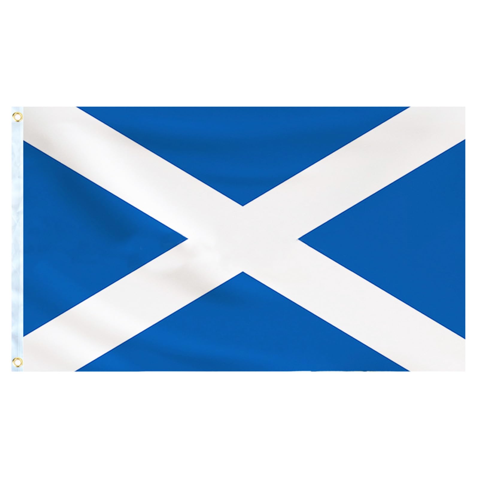AURALIN Scotland Flag 3x5ft, Large Scottish Saltire St Andrew's Cross with Brass Grommets, Durable Double Sided Banner for Football, Rugby, Pubs & St Andrew's Day