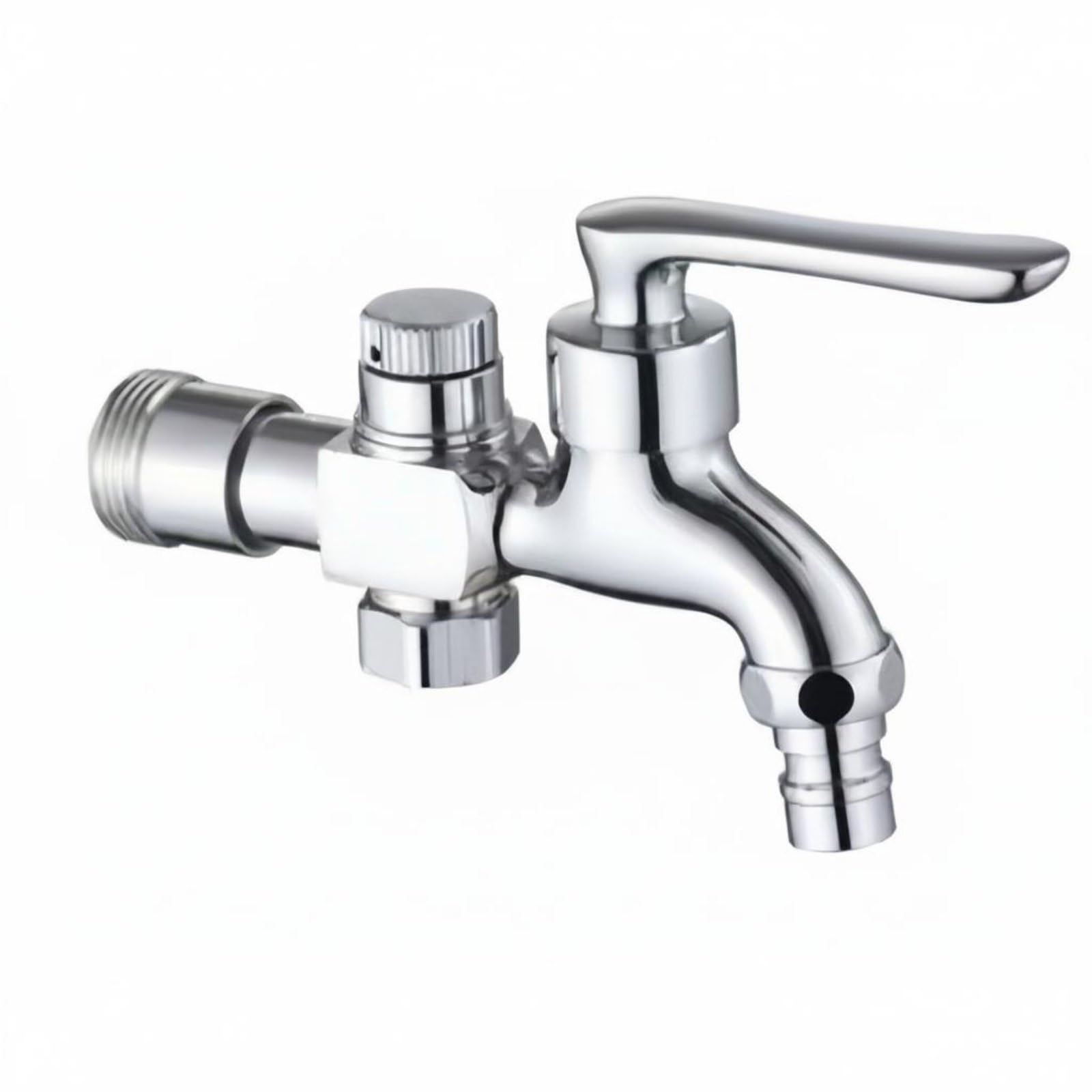Prevents Hydraulic Shock Vacuum Breaker Faucet Lever Handle Anti-Siphon Wall Spigot Chrome Plated Pressure Relief Valve Tap For Laundry Room, Garage, Outdoor, Dn20 | Breakers Valves &-image-13